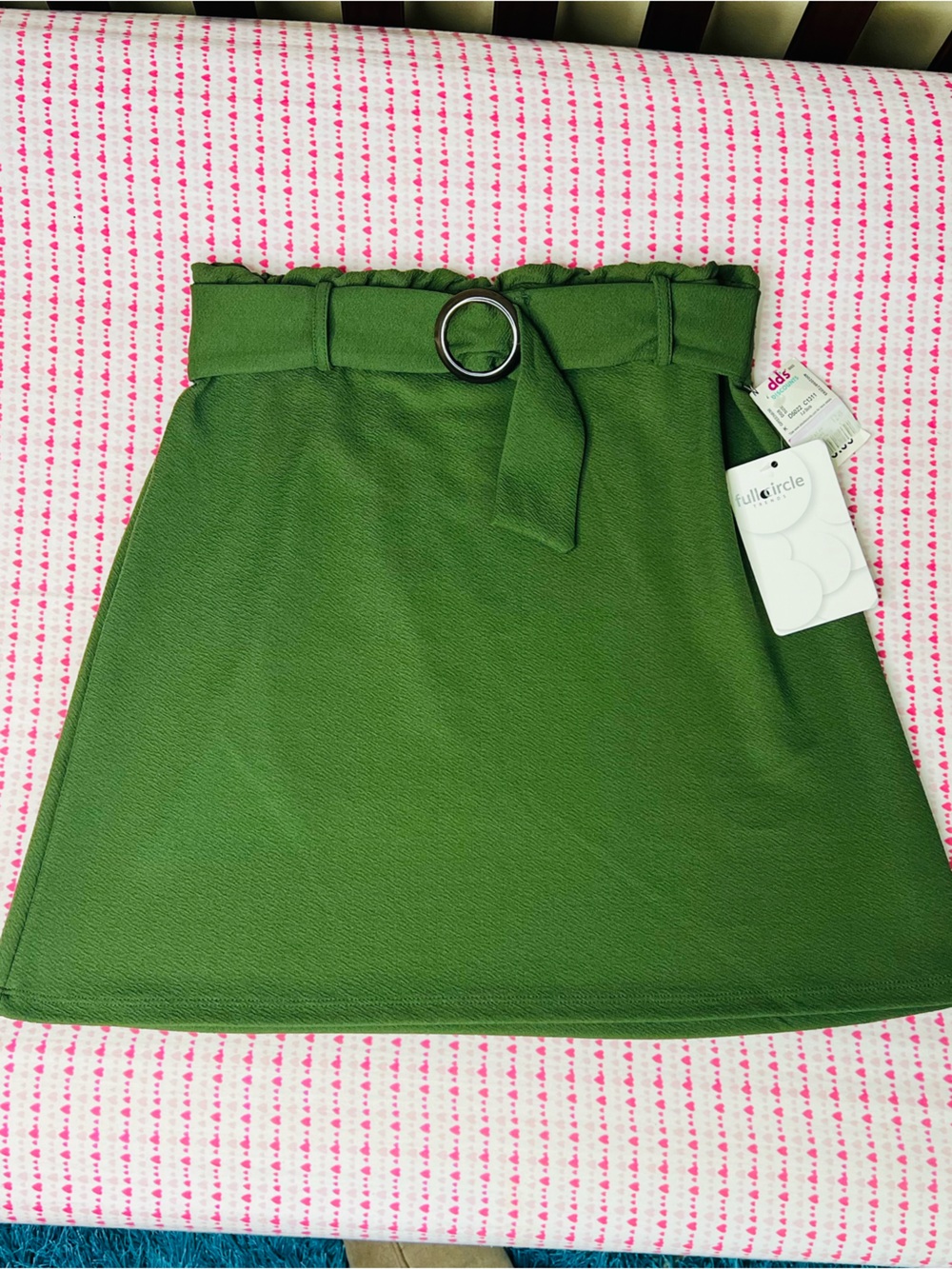 Green Belted Skirt